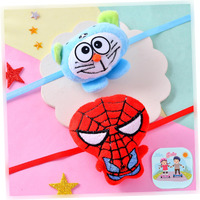 Craftvatika Rakhi For Kids | Set Of 2 For Brother | Cartoon Kids Rakhi Set Of 2 For Brother With Fridge Magnet, Rakshabandhan Greeting Card, Tilak Set,Home Decor (M1-Kids Set)