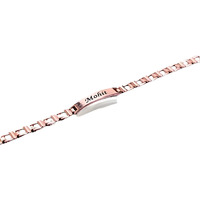 Thebaegift Personalized Braclet Rakhii With Name | With Name Customization | Rakhi For Brothers | Best Raksha Bandhan Gift | Customized Rakhi For Bhaiyya (Rose Gold)