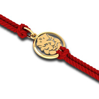 Kuberbox 14K Ganpati Gold Rakhi Cum Pendant For Brother Raksha Bandhan Gift For Brother Premium Packaging Bis Hallmarked