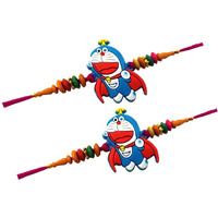 Flavouredlove Doraemon Kids Boys Children Rakhi For Raksha Bandhan (Pack Of 2, Kids 007)