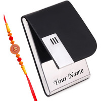 Celebr8 Customized Card Holder With Free Rakhi | Gift Combo Set For Brother, Bhabhi, Sister Rakshabandhan Debit/Atm/Visiting Card Holder Gifting Hampe