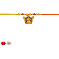 Fure Multi-Colour Tigger Character Rakhi (Roli-Chawal Included) For Brothers & Children