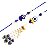 Alaukik Premium Bhaiya Bhabhi Couple Rakhi/Bracelet Pair Rakhi/Lumba Rakhi For Bhabhi/Desingner Handmade Rakhi For Brother And Sister For Rakhabandhan
