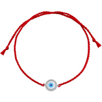 Zavya 925 Sterling Silver Evil Eye Cubic Zirconia Rhodium Plating Silver Rakhi | Rakhi For Brother- Rakshabandhan | Gift For Men & Boys |1 Year Plating Warranty | Gift For Brother