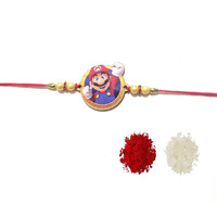 Radhe Shyam Kkr Enterprise:-Panda Rakhi Cartoon Rakhi For Boys, Girls Rakhi (1Pis),Multi-Colour,Medium