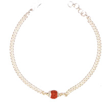 Ashok Jewellers Silver Unisex Rudraksh Bracelet For Men And Women (8.5 Inches)