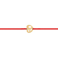 Dishis 14K Yellow Gold Pendant Rakhi For Brother And Bhabhi