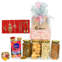 Nutri Miracle Rakhi For Bhaiya And Bhabhi With Chocolate | Rakhi For Brother | Bhabhi And Kids With Gift | Rakshabandhan Gifts For Kids With Chocolates And Dry Fruits | Raksha Bandhan For Siblings