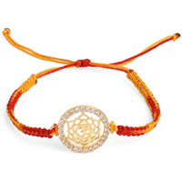 Minutiae Mens Rakhi Gift For Brother With Gold Plated Om | Religious & Designer Rakhi Bracelet For Raksha Bandhan/Rakshabandhan | Promotes Positive Energy On Chanting