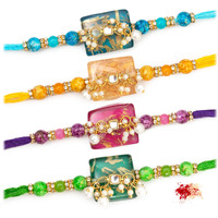 To The Nines Rakhi With Tilak Material For Brother With Tilak Material And Greeting Card