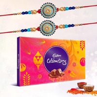 Gifticon Rakhi Gift Set For Brother With 2 Rakhis Celebrations Roli Chawal And Greeting Card | Ib4