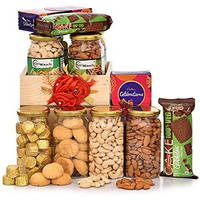 Nutri Miracle Rakhi Dryfruits Chocolate Combo Gift Pack For Festive Treat | Birthday Return Gift Hamper Pack