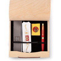 Parker Aster, Matte Red Gold Trim Ball Pen, Rakhi Combo, 3 Piece Set, Blue Ink, Best Choice For Rakhi Gift, Suitable For Office Professionals, College Students