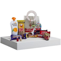 Food Library The Magic Of Nature Gift For Brother And Bhabhi With Chocolate Gift & Assorted Hamper - Floral Lumba For Bhabhi & Rakhi For Brother Elegantly Packed In Reusable Transparent Bag.