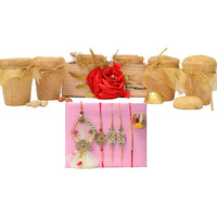 Nutri Miracle Bliss Rakhi Dry Fruits & Chocolates Gift Hamper For Brother N Family | Eco Friendly Gift Basket With 5 Rakhis, Roli, Chaval, Kit