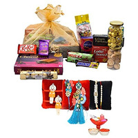 Nutri Miracle Rakhi Chocolate Hamper & Gourmet Gifts Basket For Brother And Family