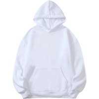 Toplot Men's Causal Solid Woolen Blend Hoodie With Hooded Neck (Mens-Hoodie-5047-White-Xl)
