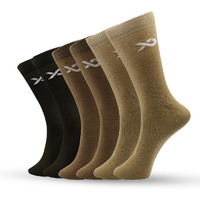 Xjarvis Texas Army Mens Long Cotton Socks  Calf-Length, Formal, Office  Breathable, Anti-Odour, Soft Grip, Sweat-Resistant, Stretchable Comfort  Pack Of 6