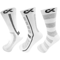 Xjarvis Rome Men's Solid Calf Crew Combed Full Length Cotton Formal Socks, Odour Free & Breathable, Running, Cycling & Gym, Ideal For Home, Office Wear, Free Size (White)