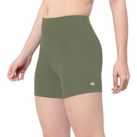 Xjarvis Lucia Shorts For Women Stretchable, Yoga Shorts Soft, Squat-Proof & Breathable, Cycling, Running For Skin Fit Tights & Gym Short, (Olive, M)