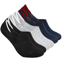 Xjarvis Anti-Slip No Show Low Cut Loafer Socks For Men & Women With Combed Cotton For Sports, Running & Hiking Pack Of 3 Multicolour (Free Size)