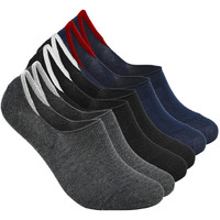 Xjarvis Anti-Slip No Show Low Cut Loafer Socks For Men & Women With Combed Cotton For Sports, Running & Hiking Pack Of 3 Multicolour (Free Size)