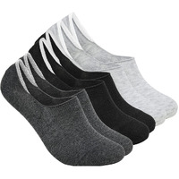 Xjarvis Anti-Slip No Show Low Cut Loafer Socks For Men & Women With Combed Cotton For Sports, Running & Hiking Pack Of 3 Multicolour (Free Size)