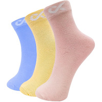 Xjarvis Malibu Ankle Socks For Women & Girls Soft, Breathable, Comfortable, And Durable Perfect For Sports, Running, Cotton Socks For Daily Casual Wear Pack Of 3 (Pink, Purple,Yellow