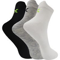 Xjarvis Rio Unisex Ankle Socks For Men & Women  Breathable & Odor-Free Cotton Socks For Gym, Running, Walking, Cycling, Daily & Office Wear  Free Size (Black, White, Grey)
