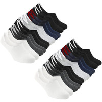Xjarvis No Show Loafer Socks For Men Combo, Made With Breathable, Moisture Absorbing & Anti Odour Combed Cotton With Anti Slip Grip & Low Cut, Ideal Socks For Summer, Multicolour, (Pack Of 12)