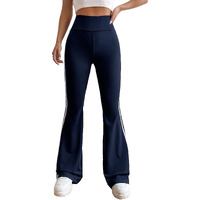 Toplot Women's Flare Leg Bell Bottom Pants Trouser (Pant-5159-Navy-36) Blue