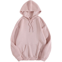 Toplot Women's Wool Blend Solid Hoodie With Hooded Neck & Full Sleeve (Hoodie-5047-Peach-M)