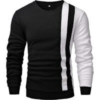 Toplot Men's Cotton Crew Neck Sweatshirt (Sweatshirt-5144-Xl) Black