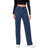 Toplot Straight Leg Jeans For Women (Jeans-Denim-5156-Dark Wash-36)