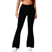Toplot Jeans For Women || Bootcut Jeans || Regular Pant Baggy High Waist (Jeans-5155-Black-32)