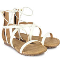 Shoetopia Girls White Stylish Trending Flats-Eu40