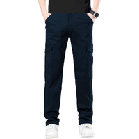 Toplot Men's Cotton Cargo Pants || Cargo For Men || Straight-Leg Cargo For Men || Men Cargo Pant (Men-Cargo-5212-Navy-38)
