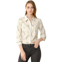 Toplot Shirt For Women || Women's Shirt Tops (Dott-Shirt-5110-White-M)
