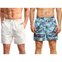 Toplot Regular Fit Printed Boxer Shorts For Men Pack Of 2 (Combo-5131-Mou-Wht-Xl)