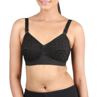 Trylo Women's Non-Wired Bra (Krutikachikan-137_Black_38E)