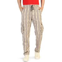 Toplot Men's Regular Casual Pants (Strip-Trouser-5206-Beige-30_Beige