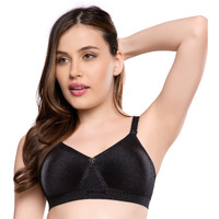 Trylo Women's Non-Wired Bra (Alpa_Black_32H)