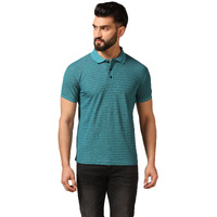 Toplot Men's Regular Fit Half Sleeve Casual Polo T-Shirt (Lining-Polo-5166-Rama-M)