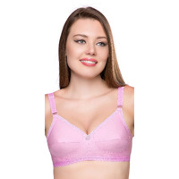 Trylo Women's Non-Wired Bra (Sarita_Pink_32C)