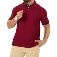 Toplot Men T-Shirt || T-Shirt For Men (Solid-Polo-5235-Maroon-S)