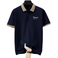 Toplot Men Regular Fit Polo || T Shirt For Men (Matte-Polo-5243-Navy-M)