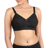 Trylo Women's Non-Wired Bra (Krutika-102_Black_46)