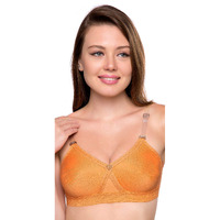 Trylo Women's Non-Wired Bra (Alpa Strapless_Orange_34E)