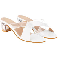 Shoetopia Girls C-1540 White Heeled Sandal - 5 Uk (Girls-C-1540-White)