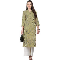 Gosriki Women's Kurta (Kur190060-Xl_Mehandi Green X-Large)